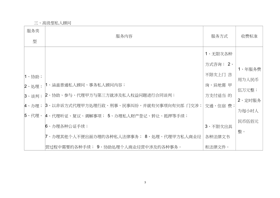 法律顾问收费标准 法律顾问收费标准最新