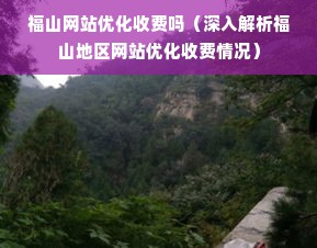 福山网站优化收费吗（深入解析福山地区网站优化收费情况）