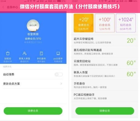 微信分付额度套现的方法（分付额度使用技巧）