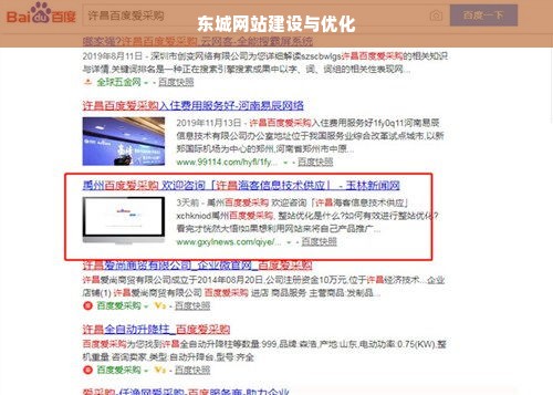 东城网站建设与优化
