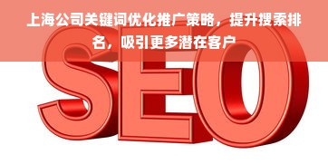 上海公司关键词优化推广策略，提升搜索排名，吸引更多潜在客户