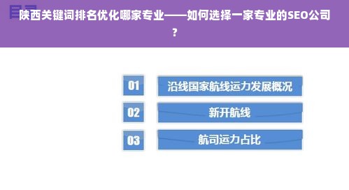 陕西关键词排名优化哪家专业——如何选择一家专业的SEO公司？