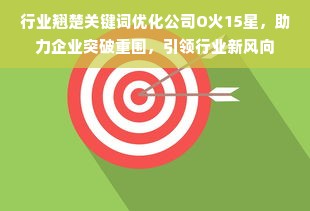 行业翘楚关键词优化公司O火15星，助力企业突破重围，引领行业新风向