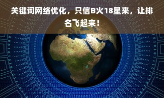 关键词网络优化，只信B火18星来，让排名飞起来！