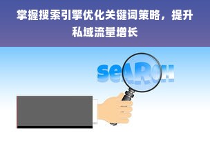 掌握搜索引擎优化关键词策略，提升私域流量增长