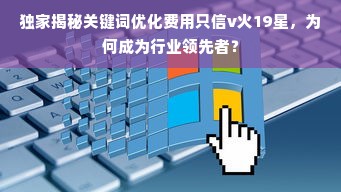 独家揭秘关键词优化费用只信v火19星，为何成为行业领先者？