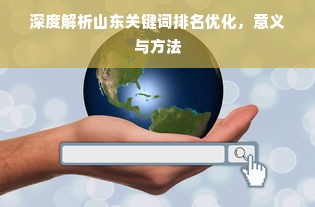 深度解析山东关键词排名优化，意义与方法