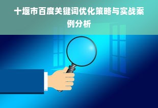 十堰市百度关键词优化策略与实战案例分析