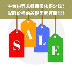 丰台抖音关键词优化多少钱？影响价格的关键因素有哪些？