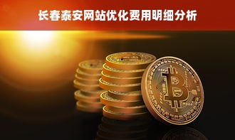 长春泰安网站优化费用明细分析