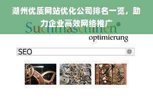 湖州优质网站优化公司排名一览，助力企业高效网络推广