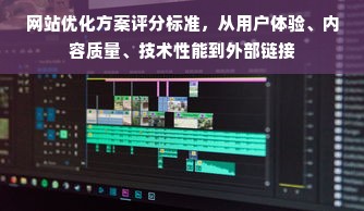 网站优化方案评分标准，从用户体验、内容质量、技术性能到外部链接