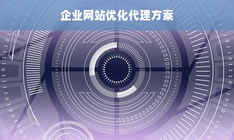 企业网站优化代理方案