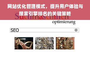 网站优化管理模式，提升用户体验与搜索引擎排名的关键策略