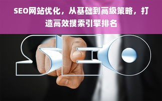 SEO网站优化，从基础到高级策略，打造高效搜索引擎排名