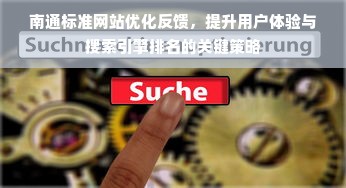 南通标准网站优化反馈，提升用户体验与搜索引擎排名的关键策略