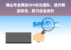 佛山专业网站SEO优化团队，提升网站排名，助力企业成长