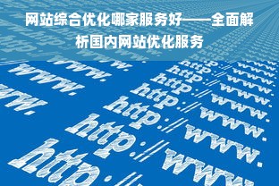 网站综合优化哪家服务好——全面解析国内网站优化服务