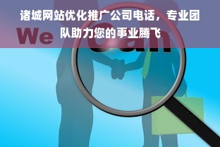 诸城网站优化推广公司电话，专业团队助力您的事业腾飞