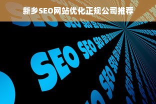 新乡SEO网站优化正规公司推荐