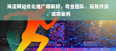 海淀网站优化推广哪家好，专业团队、高效方法、成功案例