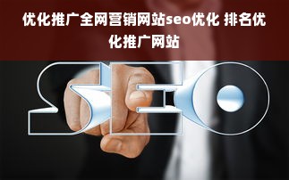 优化推广全网营销网站seo优化 排名优化推广网站