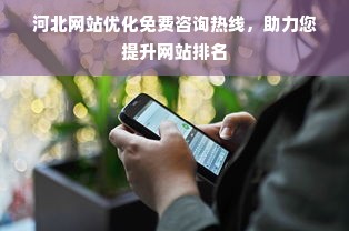 河北网站优化免费咨询热线，助力您提升网站排名