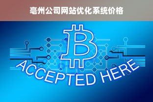 亳州公司网站优化系统价格