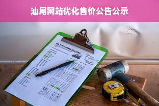 汕尾网站优化售价公告公示