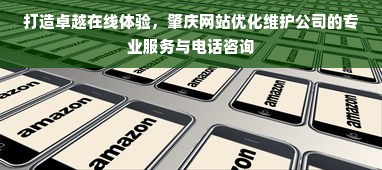 打造卓越在线体验，肇庆网站优化维护公司的专业服务与电话咨询