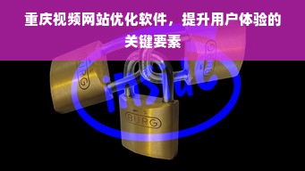 重庆视频网站优化软件，提升用户体验的关键要素