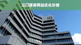 江门保新网站优化价格