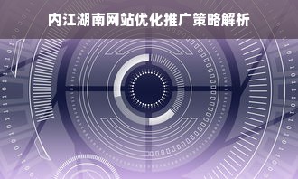 内江湖南网站优化推广策略解析