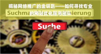 揭秘网络推广的金钥匙——如何寻找专业的网站优化服务团队