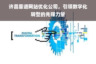 许昌靠谱网站优化公司，引领数字化转型的先锋力量