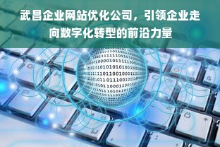 武昌企业网站优化公司，引领企业走向数字化转型的前沿力量