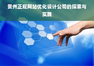 贵州正规网站优化设计公司的探索与实践