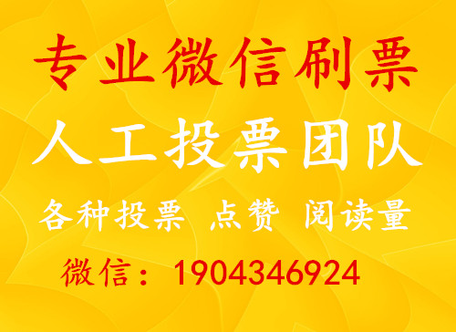 微信人工投票多少钱一张 微信人工投票10元10000票