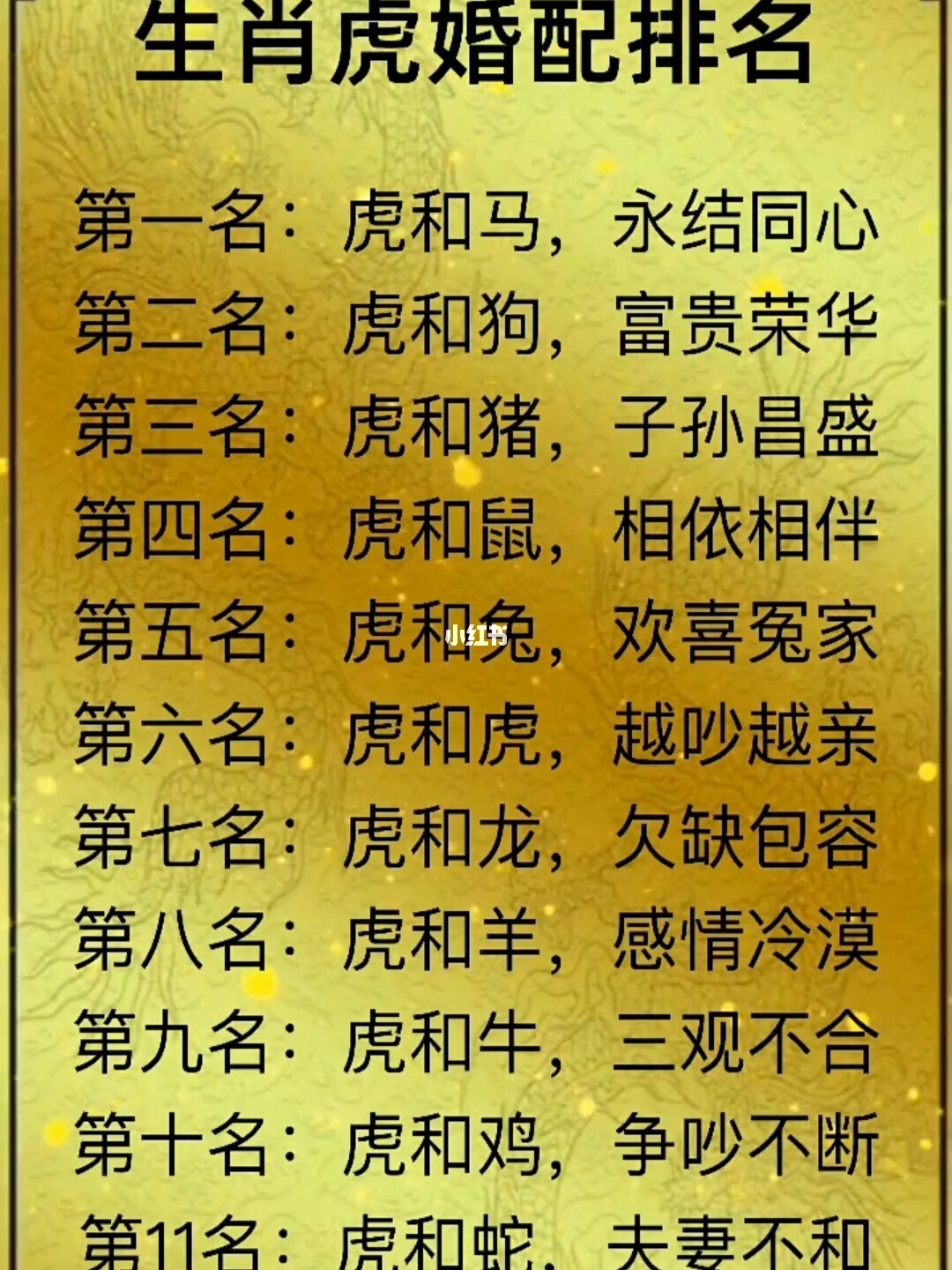 十二生肖配对查询表大全 十二生肖配对表查询十二生肖分配