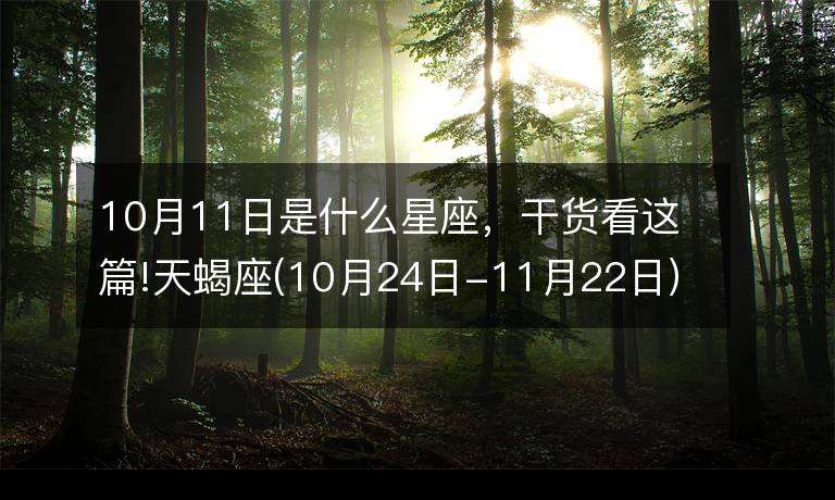 【11月初一是什么星座】11月初一是什么星座的