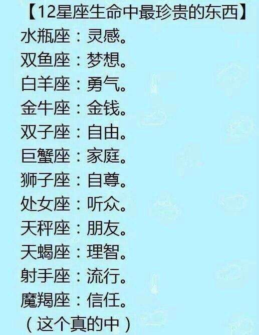 【12星座有什么星座】12星座有些什么星座