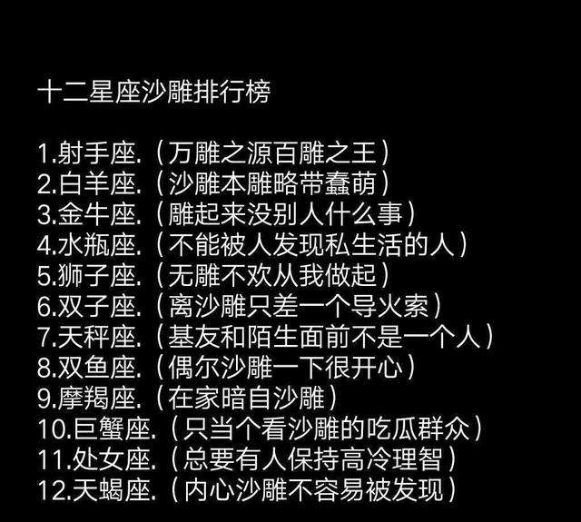 【12星座之最排行榜大全】12星座之最排行榜大全图片