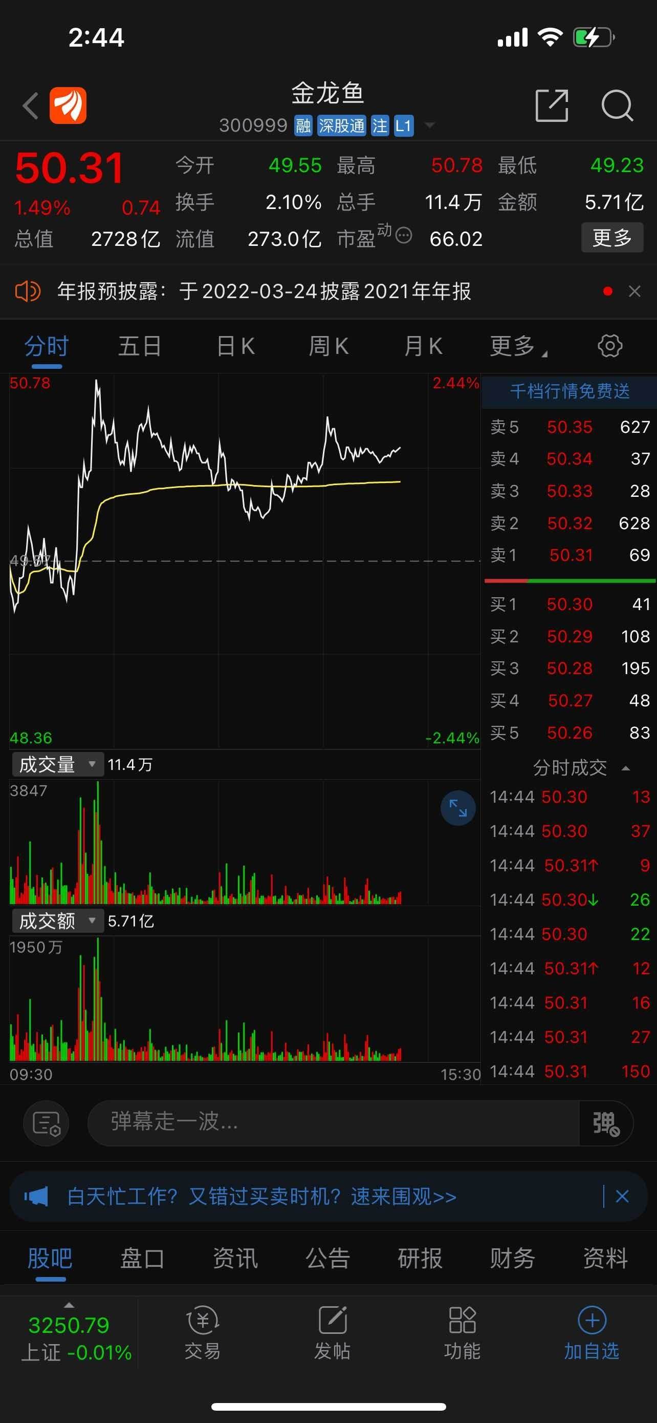 金龙鱼股票股吧 金龙鱼股票股吧解读