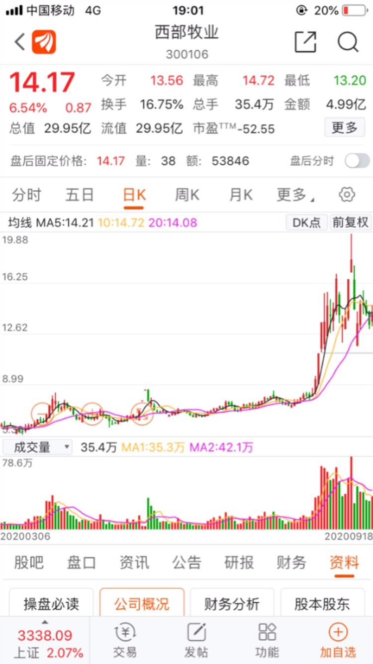 西部牧业股票 西部牧业股票历史最高价格