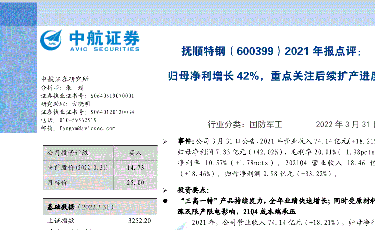 600399股票 600399股票诊断