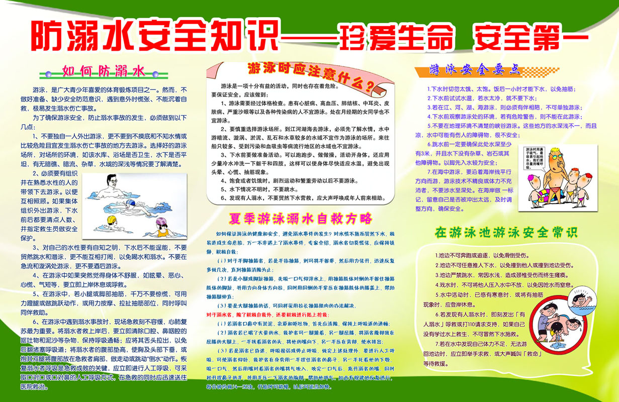 怎样预防溺水安全知识 怎样防溺水安全知识七步