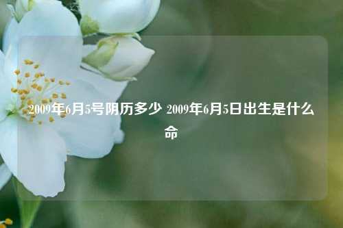 2009年6月5号阴历多少 2009年6月5日出生是什么命