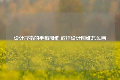 设计戒指的手稿图纸 戒指设计图纸怎么画